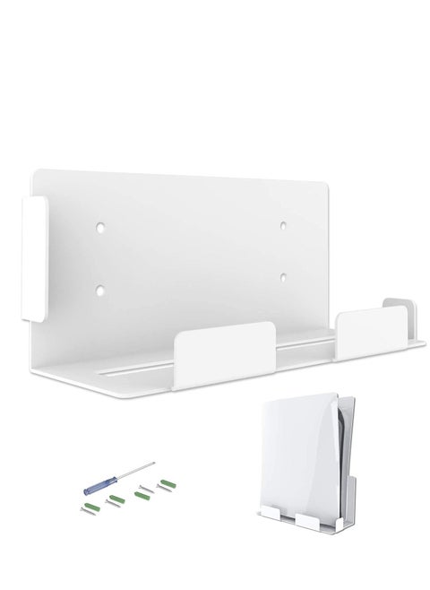 Wall Mount for Playstation 5 (Disc and Digital), PS5 Accessories Stable Metal Hanging Stand Console Mounting Stand/Holder/Rack Space Saving & Improved Airflow