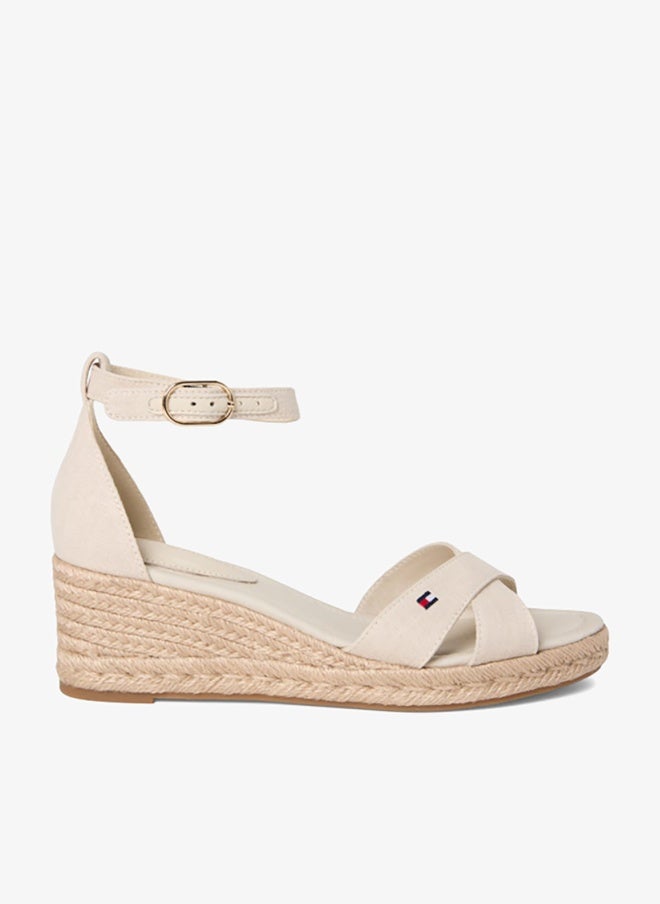TOMMY HILFIGER Hemp Crossover Strap Wedge Espadrilles - Image 1