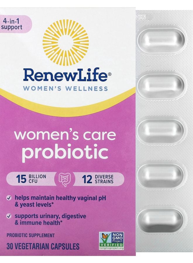 Women's Care Probiotic 15 Billion CFU 30 Vegetarian Capsules