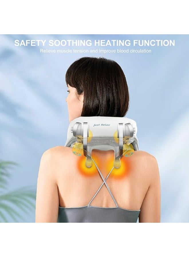 Cordless Shiatsu Neck Massager with Heat - Portable Back Massager for Relieving Traps and Neck Pain - Easy-to-Use & Powerful - Image 3