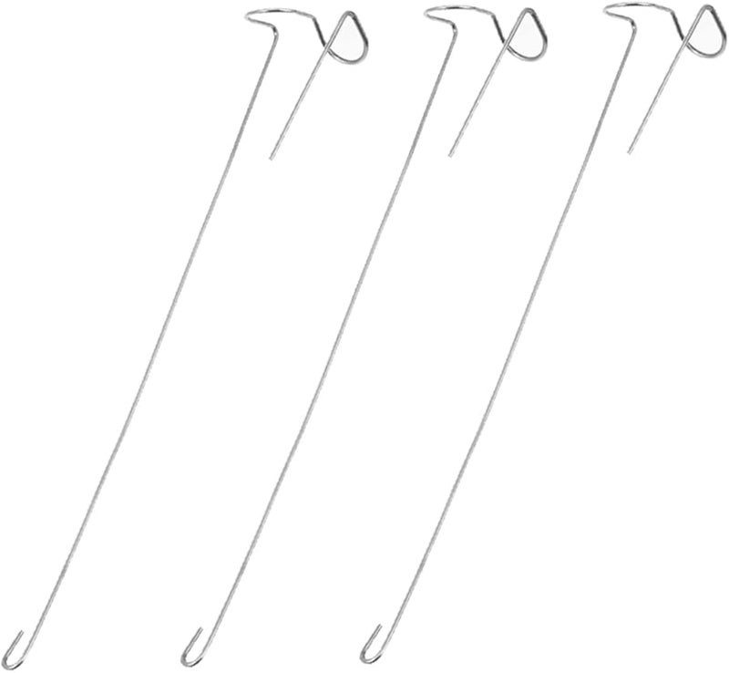 VICASKY 3pcs Stainless Steel Air Plant Holders Hanging Hooks for Home Office Garden Wedding Decor - Image 2