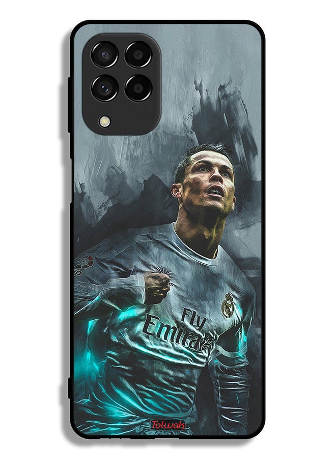 Tolwak Samsung Galaxy M53 Protective Case Cover Cristiano Ronaldo Art - Image 2