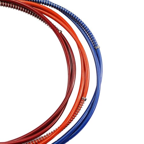 PRO BAT 70''/175cm Braided Hydraulic Brake Hose Line Pipeline For Chinese GY6 Scooter ATV Dirt Bike Go Kart 10mm Banjo Ends BLUE - Image 4