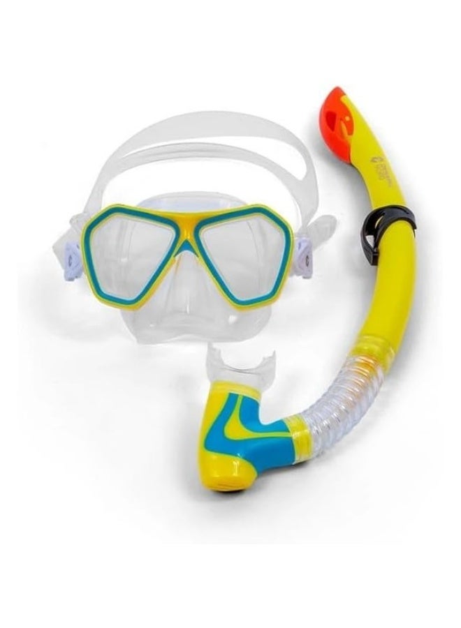 DYNAMICNORD Snorkeling Set Junior Msj-20 Clear/Yellow-Blue - Image 1