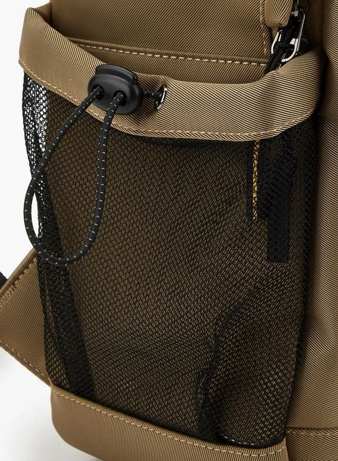Missy TAUPE Solid School Backpack With Cord Lock Cinch for Women | Best Price UAE