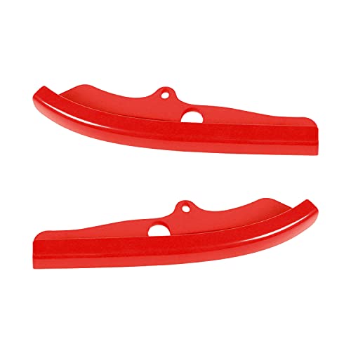 Hoolcar Front Bumper Lip Splitter Protector Front Shovels Cover for 2015-2021 Dodge Challenger Scat Pack R/T GT SRT Plus, Red, 2PCs - Image 2