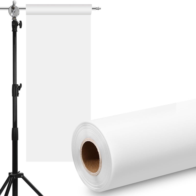 Nezyo Light Diffuser Sheet 1575 x 984 Inch 04 x 25 M Extra Long Diffusion Film Sheet Lighting Gel Diffuser Roll White Diffusion Paper Roll for LED Flash Strobe Light Photography Video - Image 2