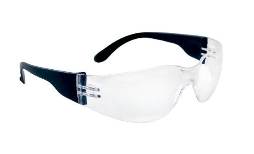 SAS Safety 5340 NSX Safety Glasses - Black Temple - Clear Lens - Polybag - Image 1