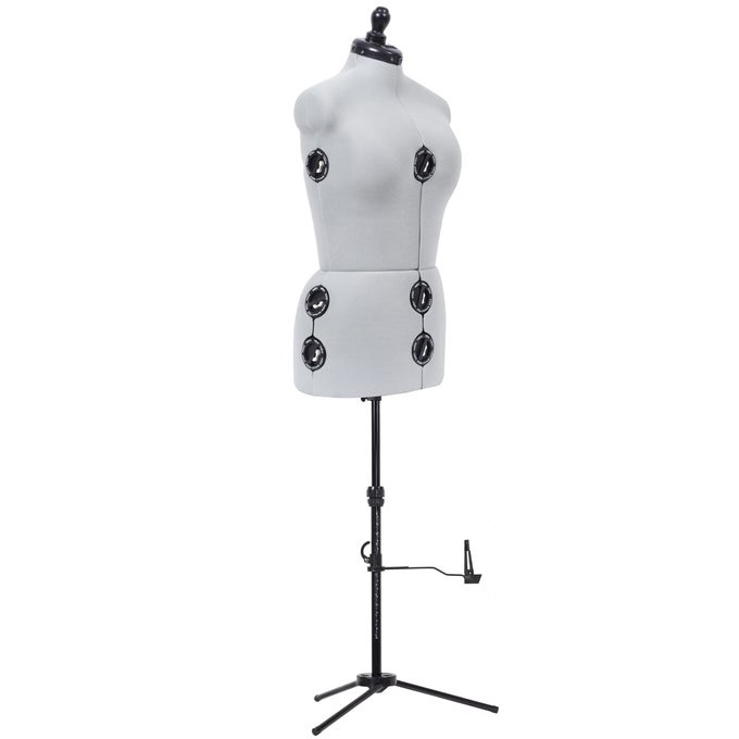 TWINFIT ADJUSTABLE DRESS FORM MEDIUM SIZES US 1218 FEMALE SEWING MANNEQUIN WITH PINNABLE BODY TORSO 13 DIALS FOR ACCURATE FITTING 360 HEM GUIDE