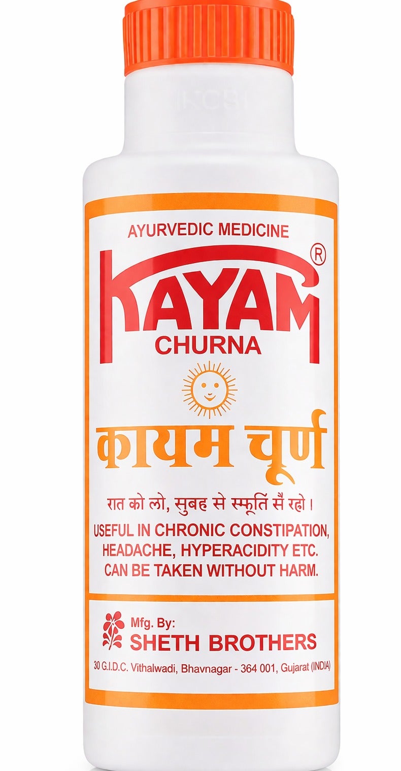 KAYAM CHURNA Natural Herbal Digestive Powder 100g | Ayurvedic Constipation Relief, Improves Digestion, Reduces Gas & Acidity - Image 1