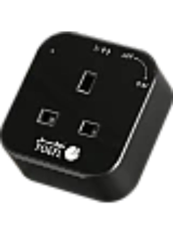 TOEFL 13 Amp TOEFL Square Triple Socket Plug Head, Stone Black - Image 2