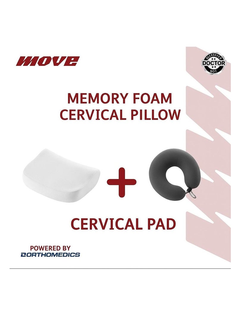 موف مخده ميموري فوم طبيه + مسند رقبة طبى ميمورى فوم - Image 1