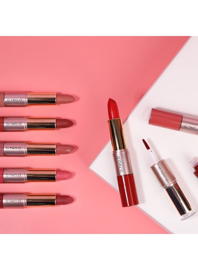 OTWOO O.TWO.O Velvet Matte Lip Gloss – Double-Head Long-Lasting Liquid Lipstick (#3) - Image 3
