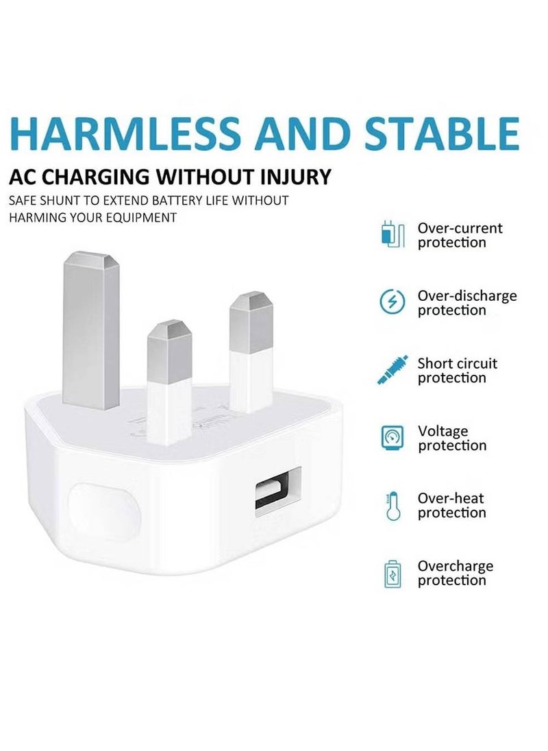 GENNEXT - iPhone Charger Lightning Cable, [Apple MFi Certified] 2 Pack USB Plug Rapid Wall Charger Travel Plug & 2 Pack Lightning to USB Fast Charging Data Sync Transfer Cord with iPhone 13 112/11/XS/XR/X/8/7/i - Image 1