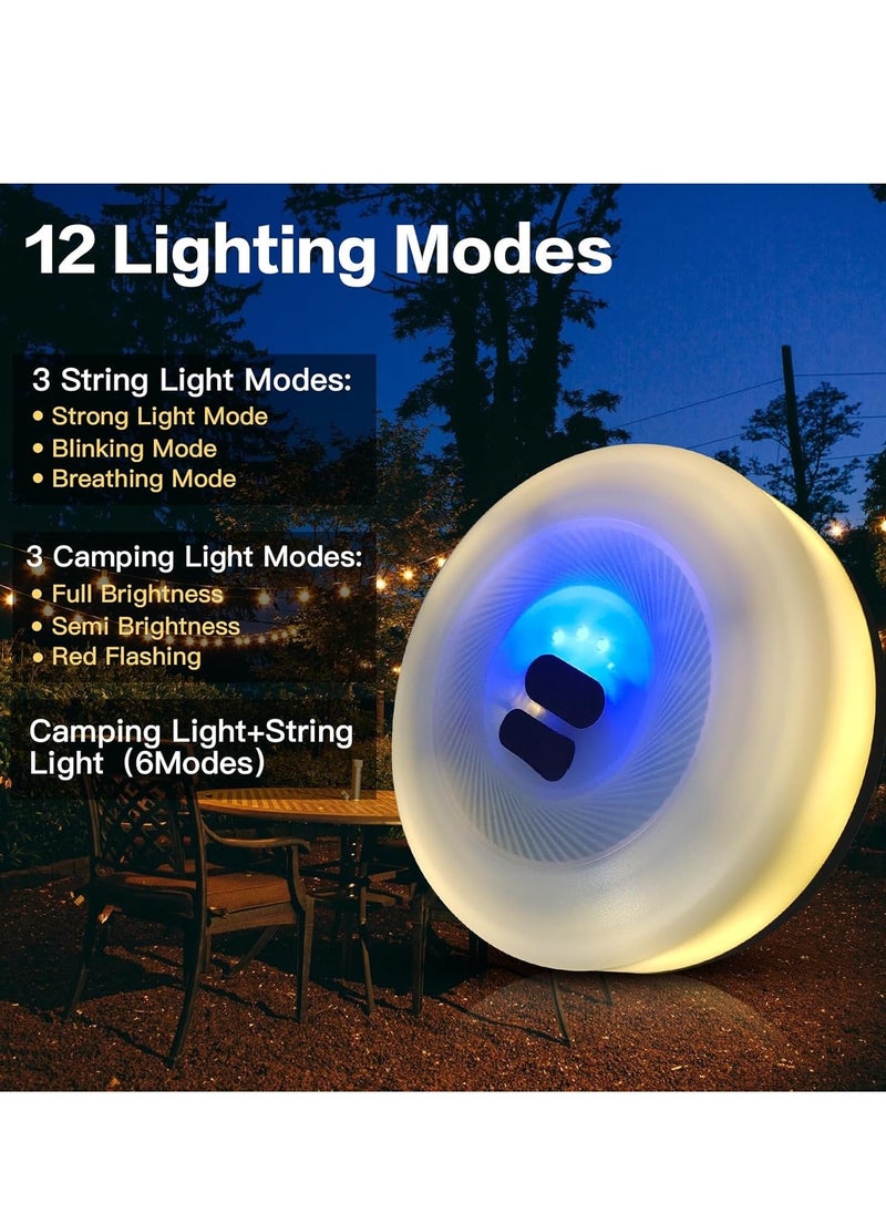 JAJEEK Hiking and Camping Lantern String – Portable LED String Lights, Battery Operated, Waterproof, Perfect for Outdoor Adventures, Camping, Hiking, and Backyard Lighting - Image 3
