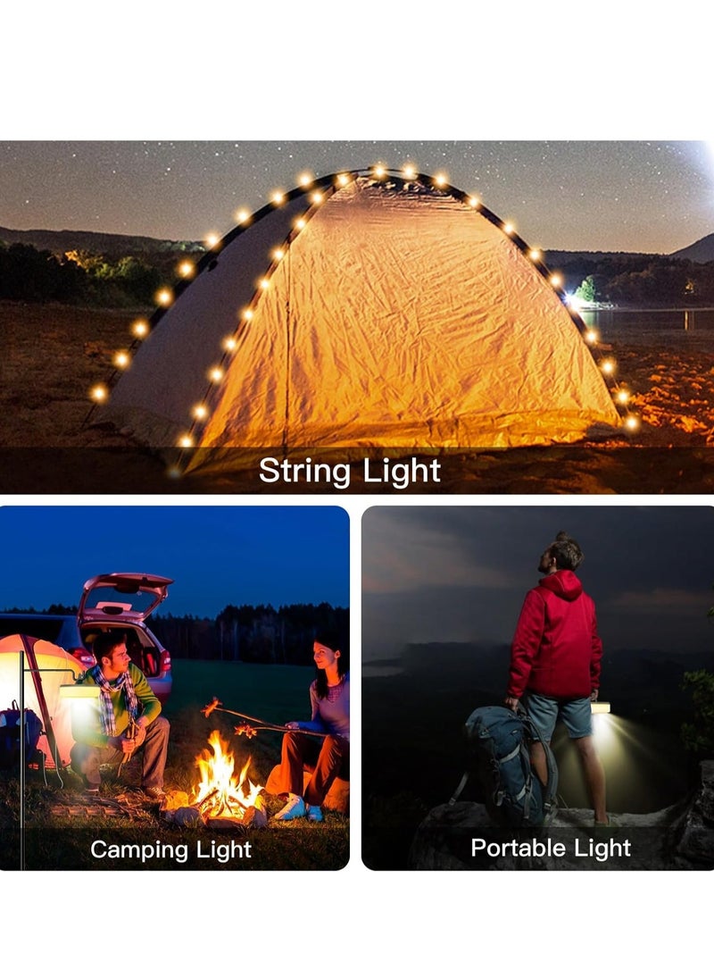 JAJEEK Hiking and Camping Lantern String – Portable LED String Lights, Battery Operated, Waterproof, Perfect for Outdoor Adventures, Camping, Hiking, and Backyard Lighting - Image 2