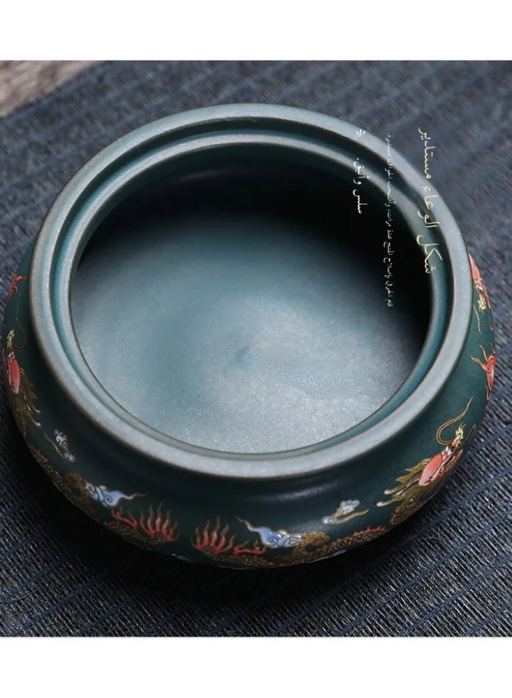 Ceramic Enamel Incense Burner, Traditional Cloisonne Style Censer for Agarwood & Sandalwood, Home & Festival Decor Gift - Image 5