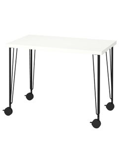 Desk, White/Black, 100X60 Cm - pzsku/Z4F16E206537697B4EB2BZ/45/_/1732532176/3789e6cb-acae-4cb3-8d9f-b6c1f244d419