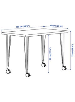 Desk, White/Black, 100X60 Cm - pzsku/Z4F16E206537697B4EB2BZ/45/_/1732532177/4019b29f-39a4-4d7f-a68a-42e96ba5a856