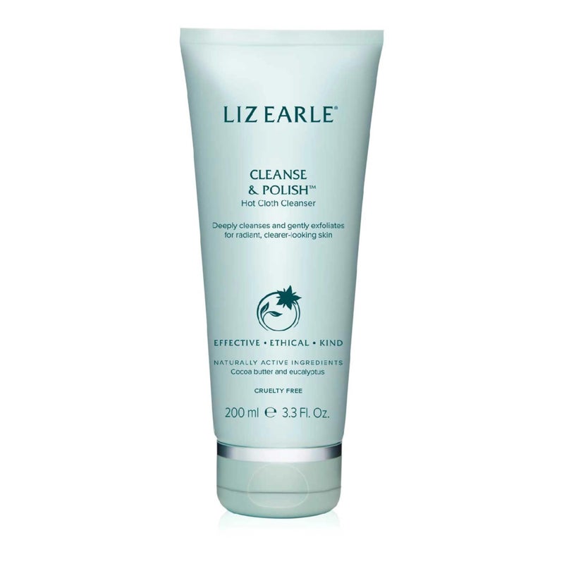 Liz Earle غسول الوجه ليز إيرل كلينز آند بوليش - منظف وجه لطيف بمكونات مرطبة ومهدئة - يعزز الترطيب ويكشف عن إشراقة فورية (200 مل) - Image 1