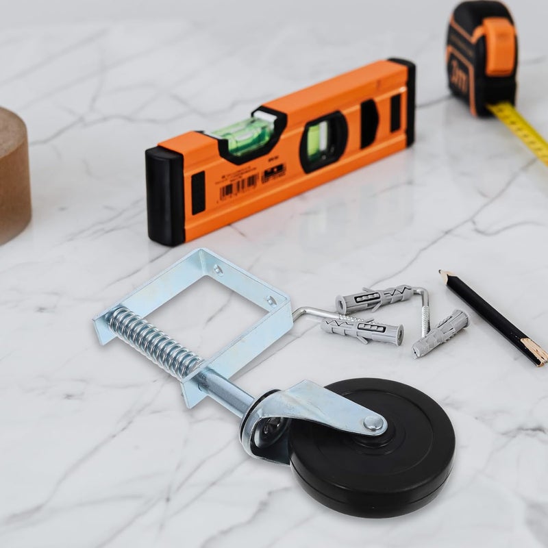 Heavy Duty Galvanized Spring Loaded Gate Caster Wheel for Wooden Fences Easy Installation - Image 5