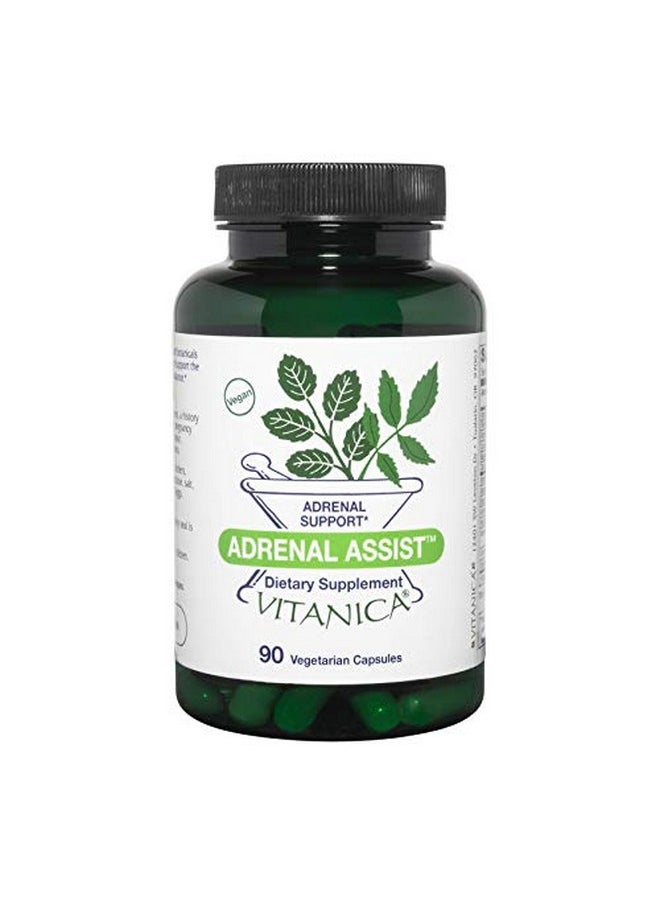 Vitanica Adrenal Assist Adrenal Support Vegan 90 Capsules  - Image 1