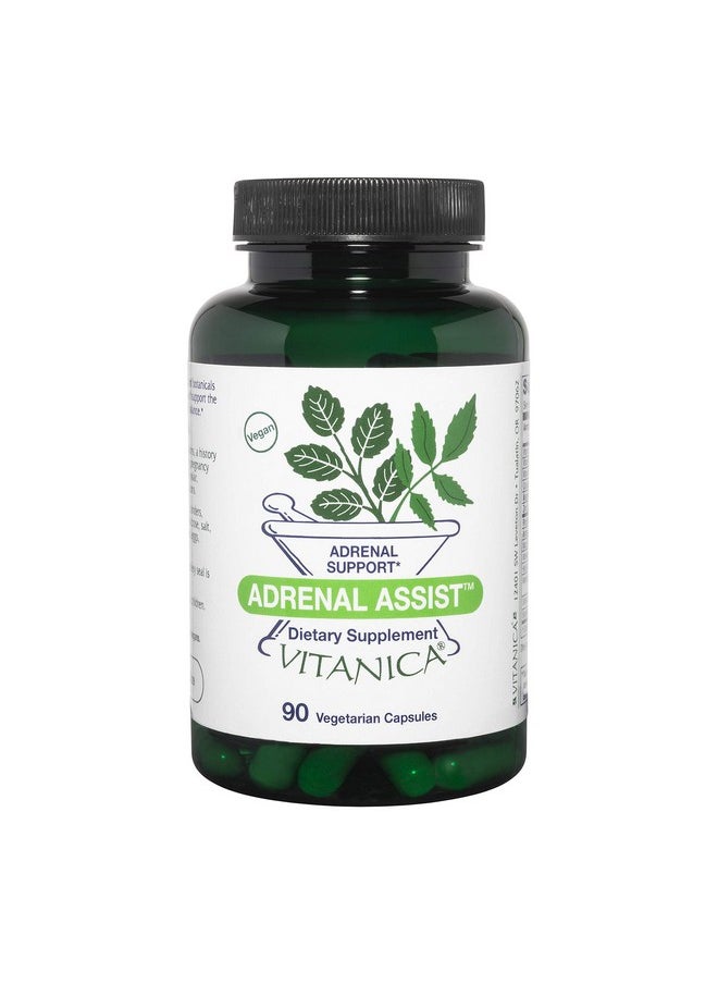 Vitanica Adrenal Assist Adrenal Support Vegan 90 Capsules  - Image 2