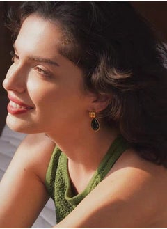 General Vintage Colored Gemstone Earrings  - Image 4