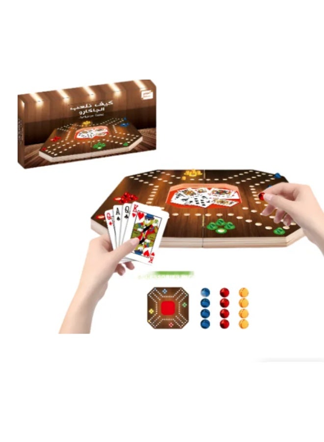 رونجفا لعبة البطاقات جاكارو الجماعية والممتعة، تعزز المهارات ومناسبة لعدد 2-4 لاعبين للأطفال من الجنسين، لعمر 3 سنوات فما فوق، 30 × 30 سم - Image 4