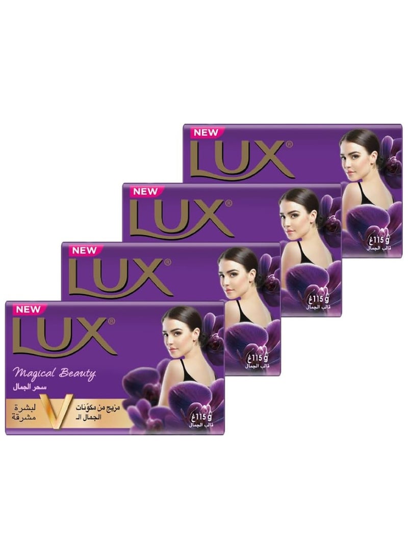 Lux - Lux Magical Beauty Soap 115g Shrink 4 Pieces - Image 1