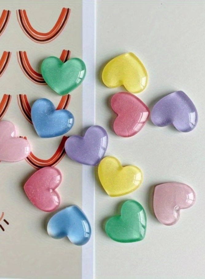 ميدي مجموعة من 6 قطع من مغناطيسات الثلاجة اللطيفة على شكل قلب - مغناطيسات كرتونية كاواي لتزيين الثلاجة والسبورة البيضاء، مثالية لتزيين المطبخ والمكتب، هدايا مثالية لعيد الميلاد والهالوين، مغناطيسات للثلاجة وأدوات المطبخ وديكور المنزل، ملصق - Image 3