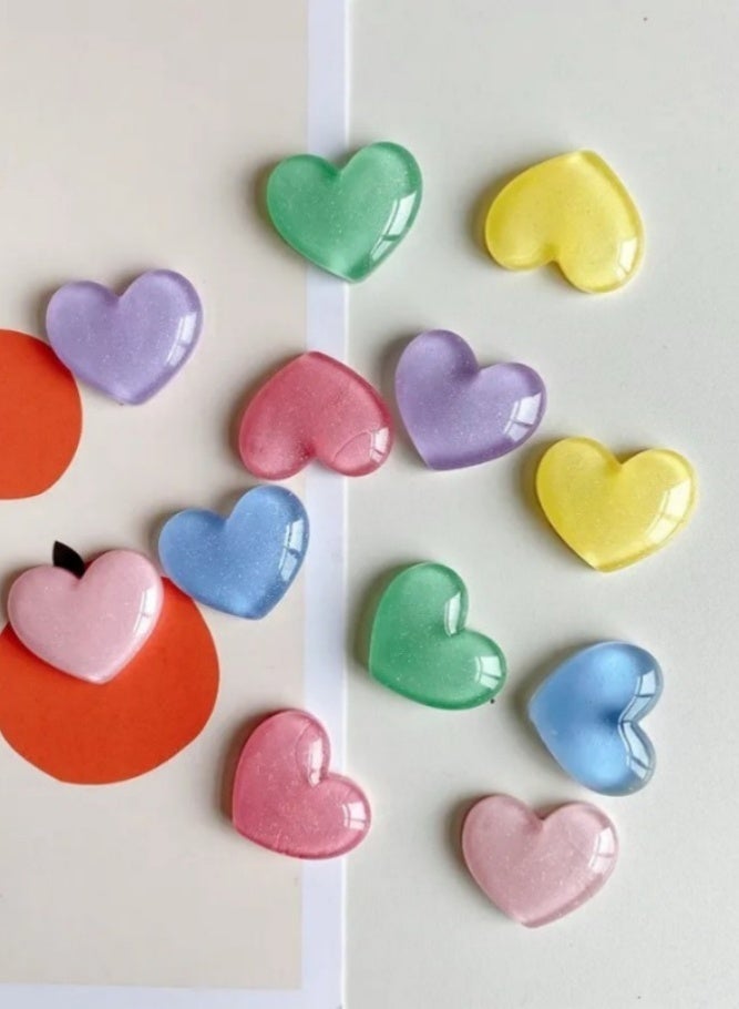 ميدي مجموعة من 6 قطع من مغناطيسات الثلاجة اللطيفة على شكل قلب - مغناطيسات كرتونية كاواي لتزيين الثلاجة والسبورة البيضاء، مثالية لتزيين المطبخ والمكتب، هدايا مثالية لعيد الميلاد والهالوين، مغناطيسات للثلاجة وأدوات المطبخ وديكور المنزل، ملصق - Image 4