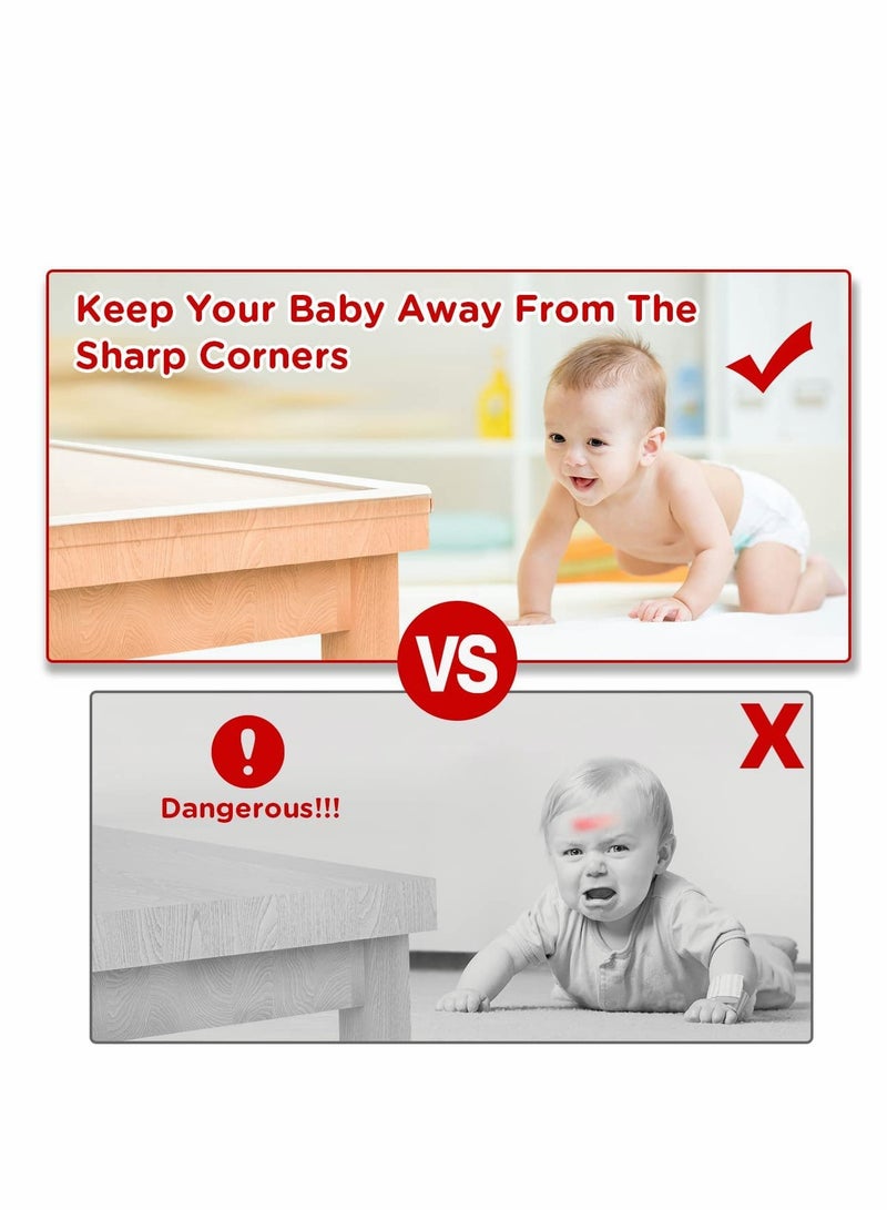 KASTWAVE حماية الأطفال، شريط حماية الحواف من KASTWAVE شفاف، واقيات زوايا ناعمة من السيليكون مع لاصق قوي مسبق اللصق، واقيات حواف بطول 6.6 قدم للخزائن والطاولات والأدراج - Image 2