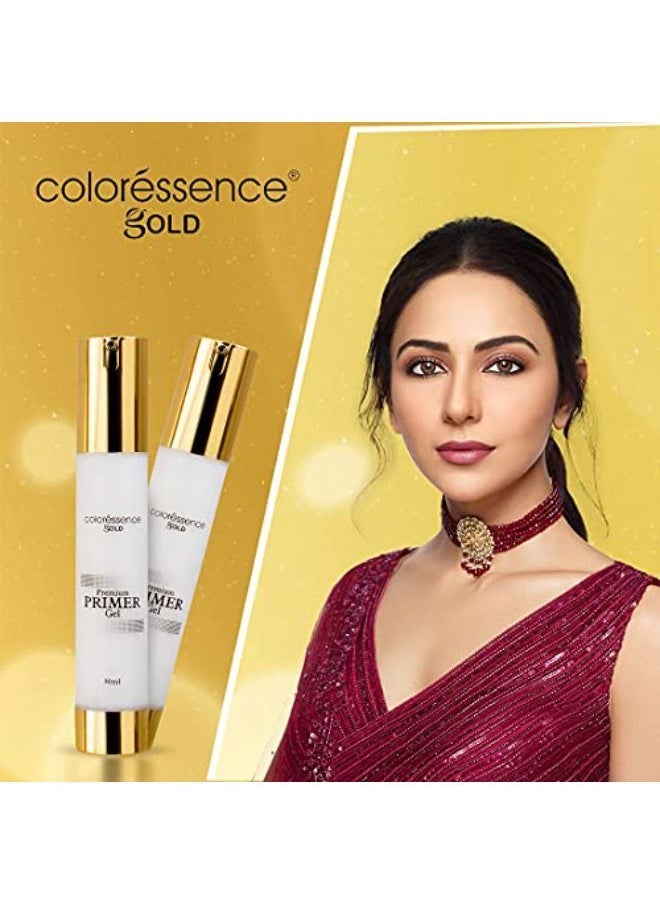 Coloressence Premium Primer Gel Smoothening Moisturizing Pre Makeup Base (30 Ml) - Free Blue Paddle Hair Brush  - Image 3