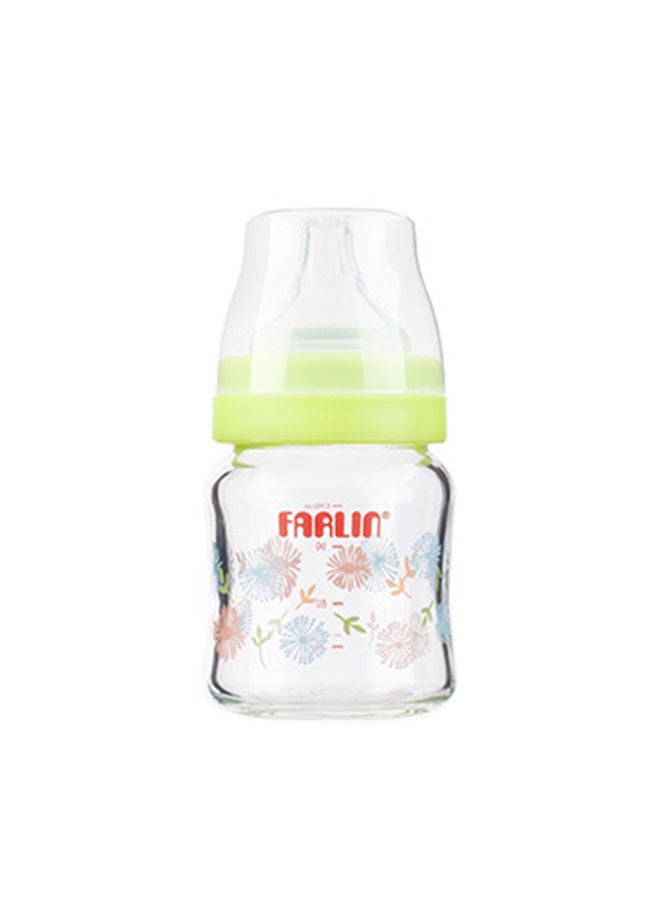 FARLIN Wide Neck Heat Resistant Glass Feeding Bottle - 120ML - Image 1