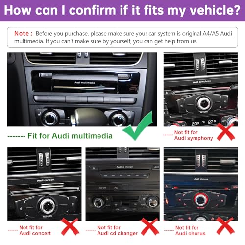 NINETOM 12.3 inch Touchscreen Wireless CarPlay Android Auto Multimedia Car Radio Receiver Compatible with Audi A4 A5 S4 S5 with 3G MMI+ System (2009-2015),Support Mirrorlink, Camera, Navigation - Image 2