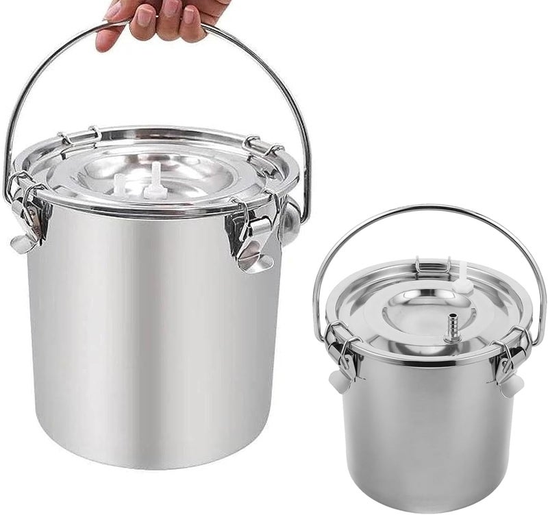 Professional 3L/5L Milking Machine Bucket Stainless Steel Design for Cattle Sheep and Goats Heavy Duty Milk Bucket for Cattle - Image 3