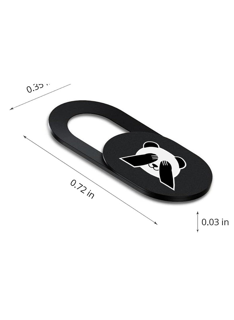 Webcam Cover, Slide for Desktop, Pc, Tablet, Phone, Fits Most ipad, iPhone, MacBook pro, Mac Air, Surface Pro – Ultra Thin 0.7mm Computer Camera Cover - Cute Panda Covers (8 Pack)  - Image 2