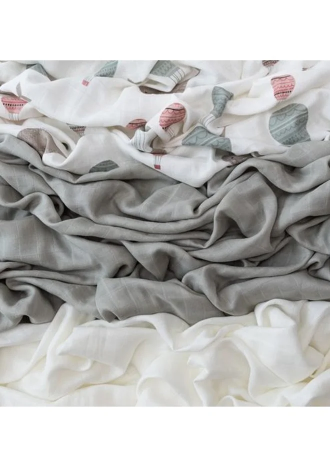 أنفي بيبي Set of 3 Organic Bamboo Swaddle - The Flying Whale