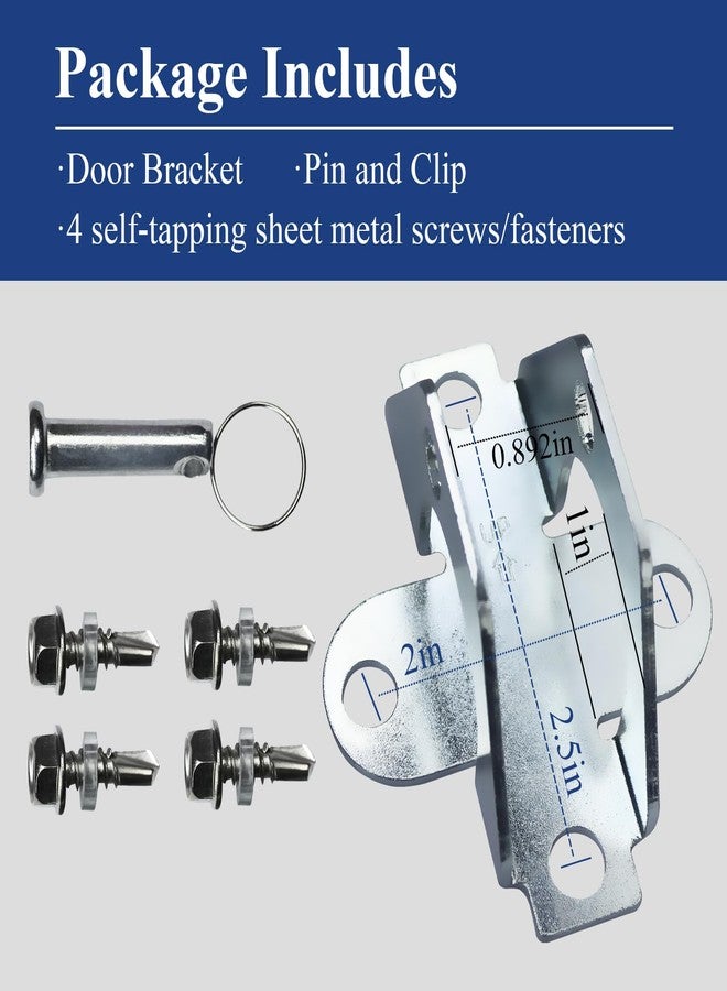 WFCYX 41A5047 Door Bracket for Garage Door Openers, Replacement door bracket compatible with all Chamberlain, Craftsman and LiftMaster models made after 1993, with Pin and Clip & 4 fasteners - Image 4