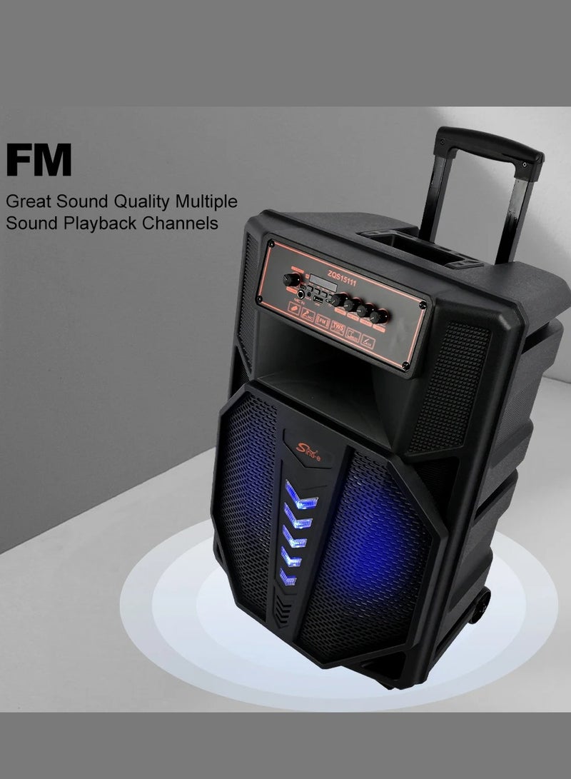 singe Wireless Bluetooth Speaker, Stereo Sound, FM Radio, TF Memory, USB Input, Mic Input rechargeable - Image 3