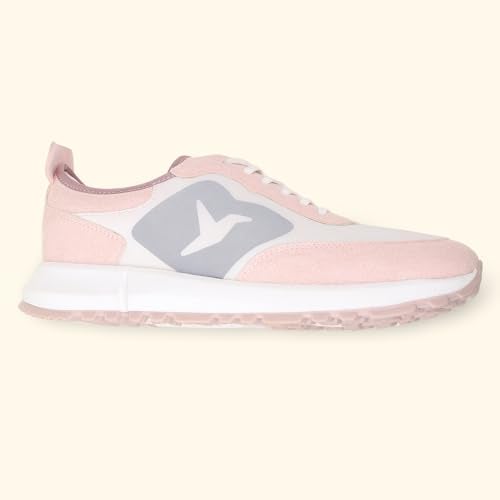 YOHO Low Top Sneakers 2 for Women | Effortless Elegance | Flexible Fit | Cushioned Comfort | Breathable Build | Confident Grip | Baby Pink - UK 5 - Image 2