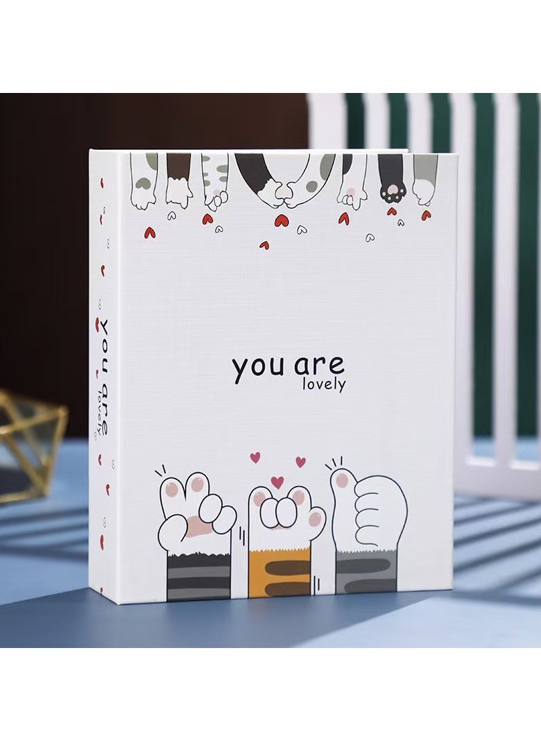 DELGREEN 200 Pockets Stamping Photo Album for 6 Inches Photos Portable Photo Album for Family Wedding Boys Girls  - Image 1