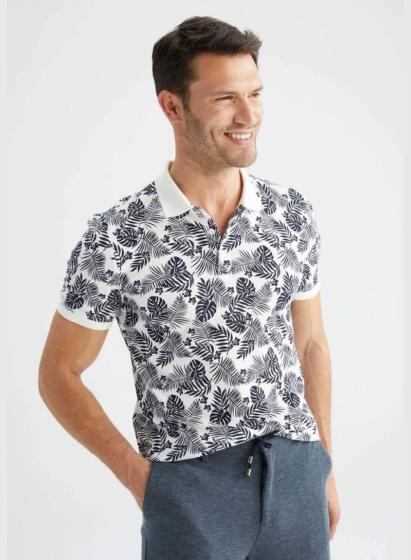 DeFacto Slim Fit Short Sleeve Printed T-Shirt