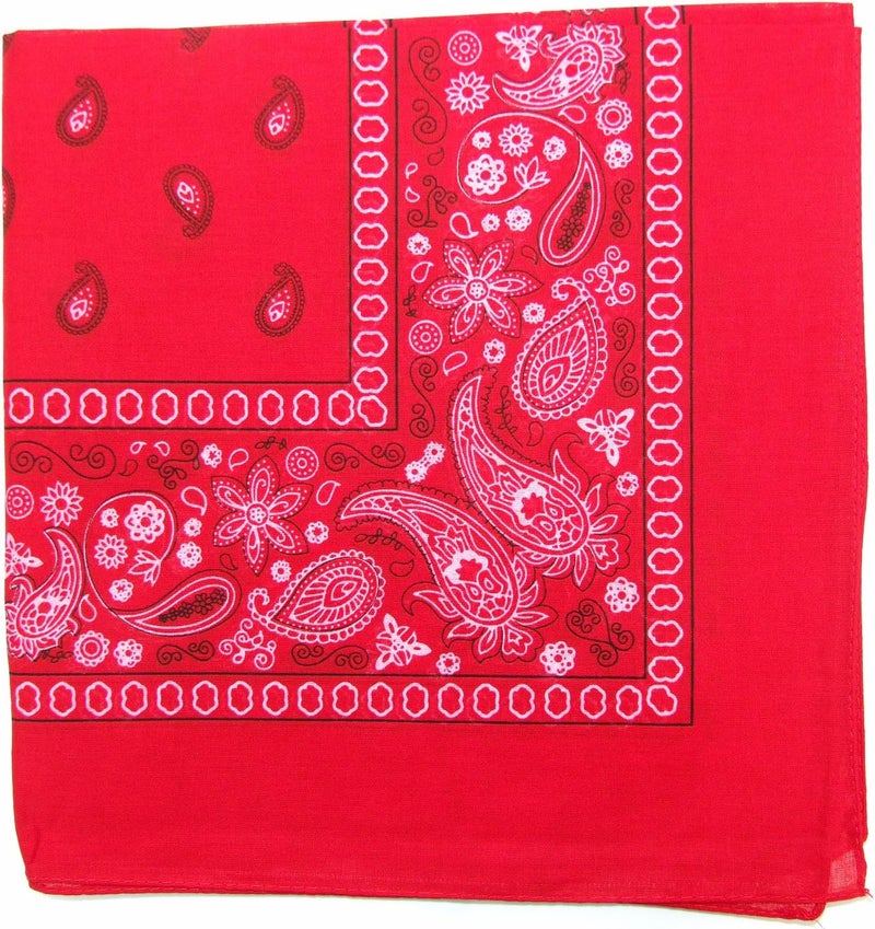 Novelty Bandanas Paisley Cotton Bandanas Single Pack
