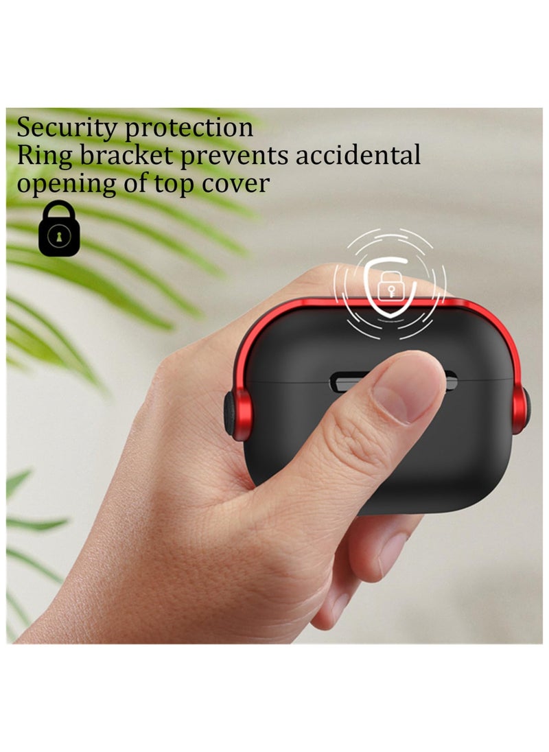 أنمي غطاء جديد لأجهزة Airpods الجيل الرابع من Airpods مع قفل، أسود  - Image 3
