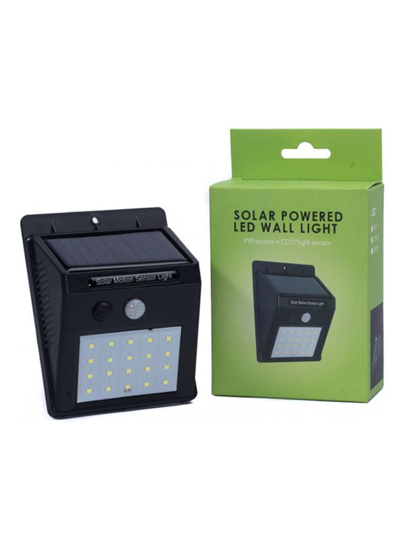 Beauenty 20-LED Solar Powered Motion Sensor Wall Light Black/White 6 x 10cm - Image 1