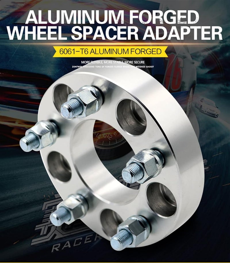 Wivplex Wheel Spacer Adapter 5 Lug 35mm Silver - Image 3