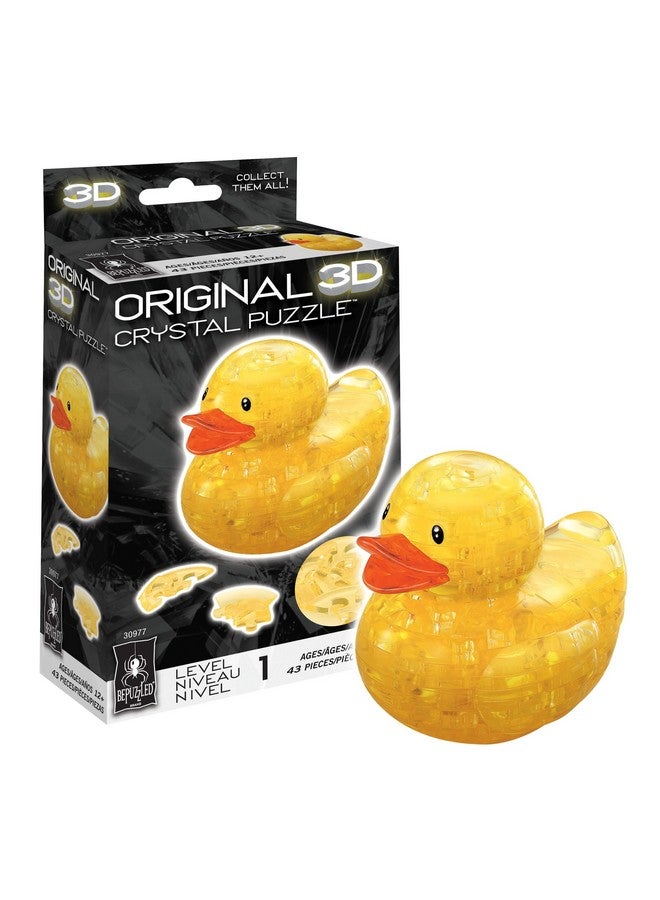 BePuzzled | Duck, Original 3D Crystal Puzzle, Engaging and Entertaining Unique Puzzle, Quack Your Way to Fun! - Image 1