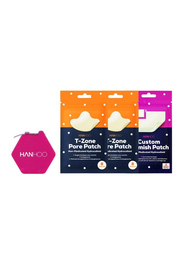 HANHOO Tzone Pore Patch Custom Blemish Patch On The Go Blemish Patch Bundle Hydrocolloid Patches For Surface Pimples Oily Tzone And Blemish Clusters 126 Total Blemish Patches - Image 1